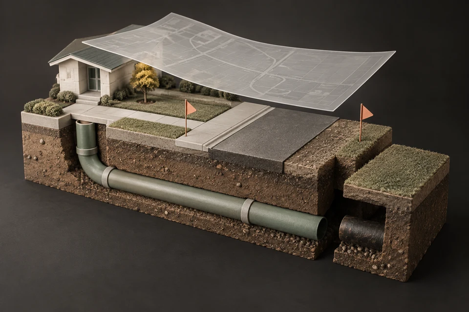 Conceptual illustration of public map · licensed drawing · locate evidence